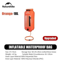 TAS PELAMPUNG INFLATABLE WATERPROOF BAG NATUREHIKE NH17S001-G 18L ORANGE UPGRADE