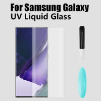 For Samsung S10 S20 S21 UV Scatch-resistant Anti-explosion Waterproof Screen Protector for Samsung Note 10 20 Not Tempered Glass