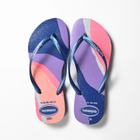 【havaianas 哈瓦仕】女鞋　SLIM PALETTE GLOW系列　藍　型號：00035(巴西品牌、巴西拖鞋、人字拖、夾腳拖)