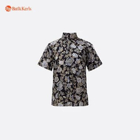 Batik Keris Kemeja Anak Batik Lengan Pendek Motif Sekar Kinanthi M Black