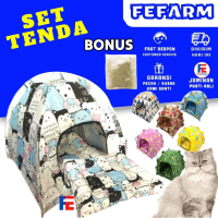 Tenda Kucing Bonus Kasur Dan Kalung FEFARM shelter  kucing