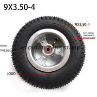 9x3.50-4 pneumatic tire wheel, used for electric scooter, pocket bike, lawn mower, go kart