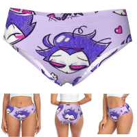 Custom Helluva Boss Stolas Cartoon (7) Panties Briefs Women's Comfort Briefs Underwear Breathable Fe