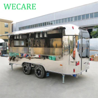 WECARE Concession Beer Coffee Ice Cream Trailer Airstream Caravan Fast Food Truck with Wheels