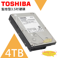 【TOSHIBA 東芝】4TB 監控型3.5吋硬碟 監控系統專用 5400轉 HDWT840UZSVA 昌運監視器