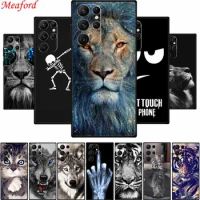 For Samsung S23 Ultra Phone Case Cover S23Ultra Black Silicone Soft Back Case For Samsung Galaxy S22 S23 Ultra Case S 23 Ultra
