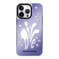 Graffiti Letter Mirror Surface MagSafe Phone Case Cover for IPhone 11 12 13 14 15 Pro Max Case for IPhone 15 Pro Max