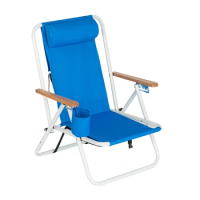 Portable Folding Lounge Chair, Beach Patio Lightweight Camping Chair, Outdoor Garden Park Lounge Chair, Adjustable Headrest