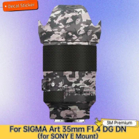 For SIGMA Art 35mm F1.4 DG DN for SONY E Mount Lens Sticker Protective Decal Film Anti-Scratch Protector Skin ART35 F/1.4 DGDN