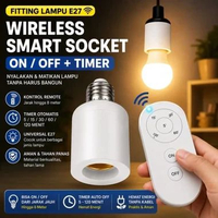 Fitting Lampu Wireless Remote Control Timer Otomatis On Off E27 Plug Universal Wireless Remote Contr