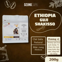Cà phê Ethiopia Gujji Shakisso G1 - Sơ chế Natural - Gói 200g - DzungCapu Specialty Coffee 【Hàng nhậ