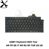 New Laptop Keyboard for MacBook Air M2 13.6" Retina A2681 Keyboard US UK English French German Spanish Italian 2022 Year