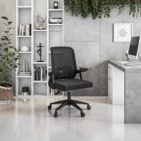 Ergonomic Black Techni Mobili Office Mesh Chair for Maximum Comfort and Support with Adjustable Headrest and Lumbar Support