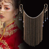 Cadar Rantai Juntai  Aksesoris Cadar Rantai Cadar Rantai Cleopatra  Berlian Tari Pengantin Tassel Ve