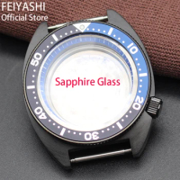 Black 41mm skx007 skx013 skx Men's Watch Cases Parts Sapphire Crystal Glass For Seiko Mod nh35 nh36 Movements 28.5mm Dial