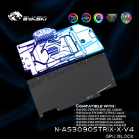 Bykski N-AS3090STRIX-X-V4,Full Cover GPU Water Block For ASUS RTX3080 3090 STRIX Video Card,VGA Block,GPU Cooler,12V RGB/5V ARGB