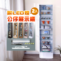 BuyJM 台灣製低甲醛LED燈180cm直立玻璃展示櫃(公仔櫃/模型櫃/櫃子/置物櫃)