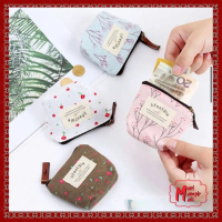 MmM - COD Pouch Dompet Koin Resleting Live Style Kanvas Dompet Serbaguna Sleting Motif Bunga Wallet