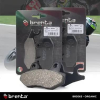Kampas Rem Organik Brenta Kawasaki KLX 250 Original Depan BR3063