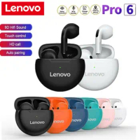 Lenovo TWS Air Pro6 Earphone Bluetooth Headphones With Mic 9D Stereo Pro 6 Earbuds For Xiaomi Samsung Wireless Bluetooth Headset