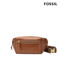 FOSSIL Fletcher 真皮美式復古單肩斜背包-棕色 MBG9612210
