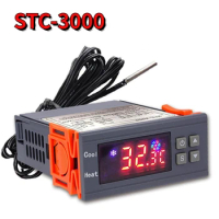 STC-3000 Digital Temperature Controller Thermostat Thermoregulator Temperature Sensor Relay Heating Cooling Incubator STC3000