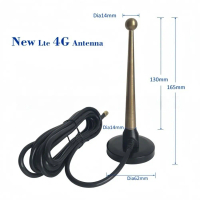 เสาอากาศ SMA สำหรับ 4G/5G กำไรสูง ความถี่ 433MHz ทิศทางทุกด้าน ขาแม่เหล็ก วัสดุทองแดง