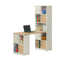 本木家具-威世 多功能書櫃+書桌