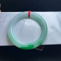 冰飄花陽綠翡翠手鐲顏色正陽玉質細膩種老水足乾淨清爽高貴優雅