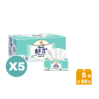 Kleenex 舒潔 5串組-雲柔舒適抽取衛生紙(100抽x10包*5/共50包)