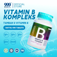 9YOUNG Basic Vitamin B Complex 100 Tablets Contains B1 B2 B6 B12 Natural Energy Support Reduce Fatig