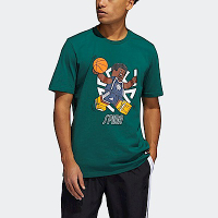 Adidas Don Lego Ss [GU2716] 男 短袖上衣 T恤 運動 籃球 樂高 聯名 棉質 亞洲版 綠