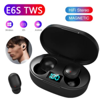 E6S Wireless Bluetooth Earphones Noise Cancelling Headset Stereo Sound In-ear Earbuds TWS Fone Waterproof Earphones For Xiaomi