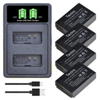 LP-E12 Battery+Dual Charger for Canon EOS-M,EOS M2,M10,EOS M50,EOS M50 Mark II,EOS M100,M200,SX70 HS,Rebel SL1 Digital Cameras