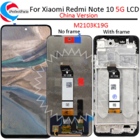 Original 6.5'' For Xiaomi Redmi Note 10 5G LCD M2103K19G Display With Frame Touch Panel Screen Digitizer For Redmi Note 10 5G