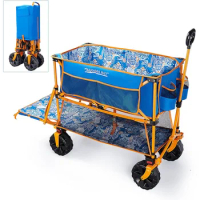Old Bahama Bay 400L Collapsible Double Decker Wagon,Folding Wagon Cart with 54" Lower Decker,Heavy Duty Utility Wagon