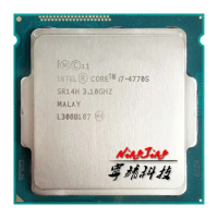 Intel Core i7-4770S i7 4770s 3.1 GHz Used Quad-Core Eight-Thread CPU 8M 65W LGA 1150