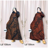 Gamis Batik Premium Jumbo ld 130 Tebal Adem Busui Batik Altha MS Dress Wanita Modern Terbaru Baju Mu