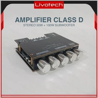 ZK-MT21 Modul Amplifier Stereo Digital 50Wx2+100W Bluetooth 2.1 Channel Module Papan Ampli Bass