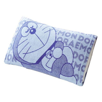 小禮堂 哆啦A夢 兒童毛巾布抗菌枕頭套 32x52cm (藍閉眼款)