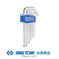 【KING TONY 金統立】專業級工具7件式長型球頭六角扳手組(KT20107MR01)