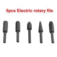 5Pcs Set Rotary Rasp File Electric Grinding Home Garden Power Tools Rotary Tools Steel Workshop Equipment Brand New