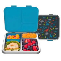 Bentgo Kids Stainless Steel Prints Lunch Box dino