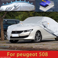 For Peugeot 508 508L Outdoor Protection Full Car Covers Snow Cover Sunshade Waterproof Dustproof Exterior Car accessories