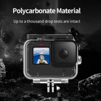 45M Waterproof Case for GoPro Hero 9 Underwater Waterproof Protective Housing Case for GoPro Action Camera with Quick Release Mo