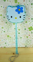 【震撼精品百貨】Hello Kitty 凱蒂貓-手拿鏡-藍小花(M) 震撼日式精品百貨