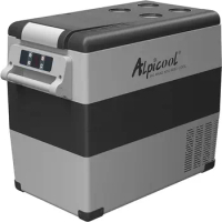 Alpicool CF55 Portable Freezer,12 Volt Refrigerator, 58 Quart (55 Liter) Fast Cooling 12V Car Fridge Freezer -4℉~68℉, Car Cooler