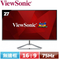 【現折$50 最高回饋3000點】  ViewSonic優派 27型 時尚無邊框IPS螢幕 VX2776-SH