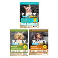 【Nutram 紐頓】T27/T28/T29無穀全能系列狗飼料 5.4kg/12lb(火雞/鮭魚/羊肉/小顆粒)