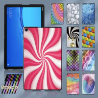 3D Printed Pattern Tablet Case for Huawei MediaPad M5 Lite 10.1"/MediaPad M5 10.8" Casual Plastic Durable Hard Back Shell